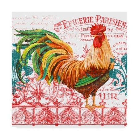 Trademark Fine Art Jean Plout 'Le Coq Rooster 4' Canvas Art, 18x18